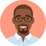 Illustrated avatar of a smiling father with glasses who shared a review of Alpha Child Therapy
