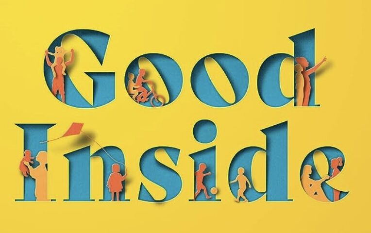 Good Inside parenting book cover with parent and child silhouettes, supporting positive family communication.